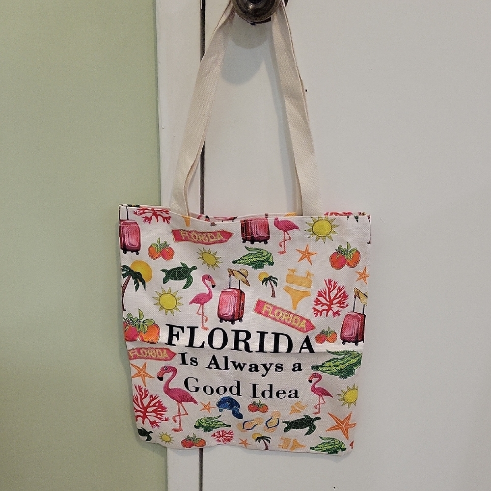 Florida Themed Tote Bag - Multicolor